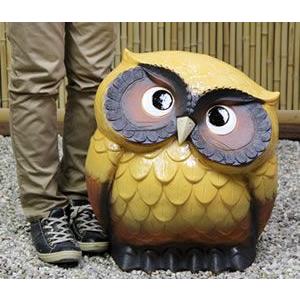 信楽焼 ふくろう 特大サイズ陶器フクロウ ふくろう 梟 フクロウ置物焼