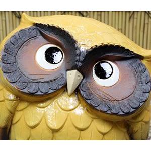 信楽焼 ふくろう 特大サイズ陶器フクロウ ふくろう 梟 フクロウ置物焼