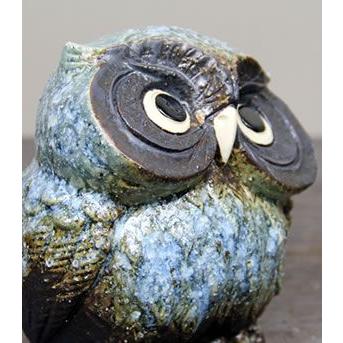 信楽焼 ふくろう 陶器 フクロウ 置物 かわいい おしゃれ ギフト 玄関