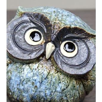 信楽焼 ふくろう 陶器 フクロウ 置物 かわいい おしゃれ ギフト 玄関