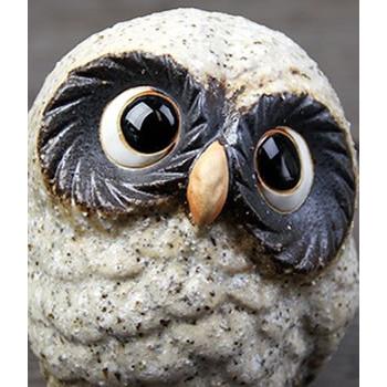 信楽焼 ふくろう 陶器 フクロウ 置物 かわいい おしゃれ ギフト 玄関