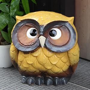 信楽焼 ふくろう 陶器 フクロウ 置物 かわいい おしゃれ ギフト 玄関