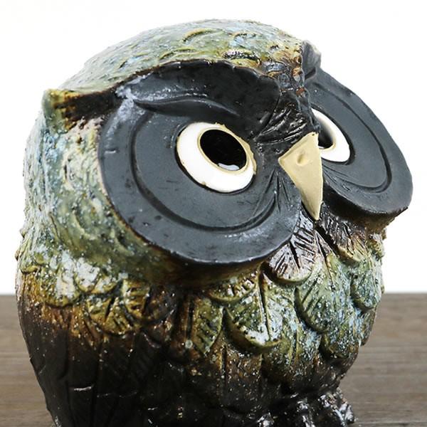 信楽焼 ふくろう 陶器 フクロウ 置物 かわいい おしゃれ ギフト 玄関