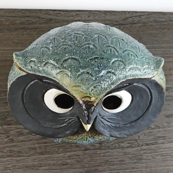 信楽焼 ふくろう 陶器 フクロウ 置物 かわいい おしゃれ ギフト