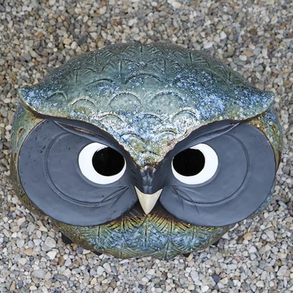 信楽焼 ふくろう 陶器 フクロウ 置物 かわいい おしゃれ ギフト 玄関