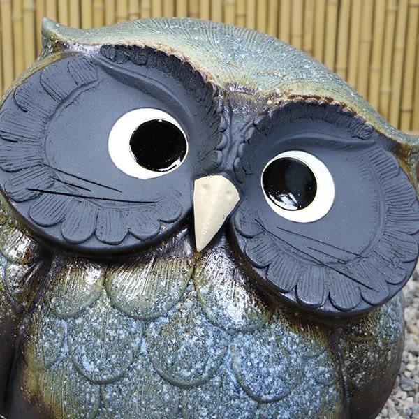 信楽焼 ふくろう 陶器 フクロウ 置物 かわいい おしゃれ ギフト