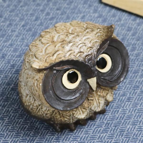 信楽焼 ふくろう 陶器 フクロウ 置物 かわいい おしゃれ ギフト 玄関