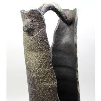 信楽焼 花瓶 壺 花器 和風陶器 風情漂う信楽らしい一品 木箱付 約20cm 信楽焼 杏 和風 癒し 壷 つぼ 花瓶 花器 陶器 花入れ インテリア ha