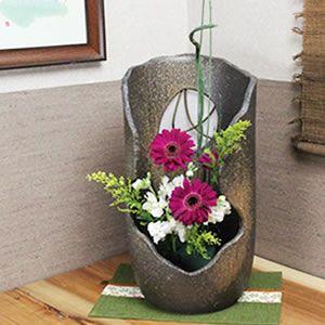 信楽焼 枝付き和の花入れ 花入れ 和風 インテリア 花瓶 花器 ギフト Ha 0165 Ha 0165 しがらき 通販 Yahoo ショッピング