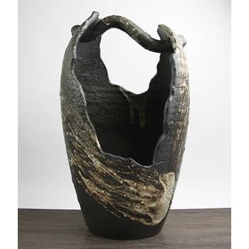 信楽焼 杏 和風 癒し 壷 つぼ 花瓶 花器 陶器 花入れ インテリア ha