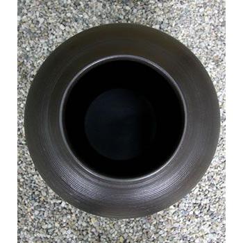 大壺 傘立て 花入れ 陶器 大型 おしゃれ 信楽焼 傘入れ 花瓶 モダン 黒