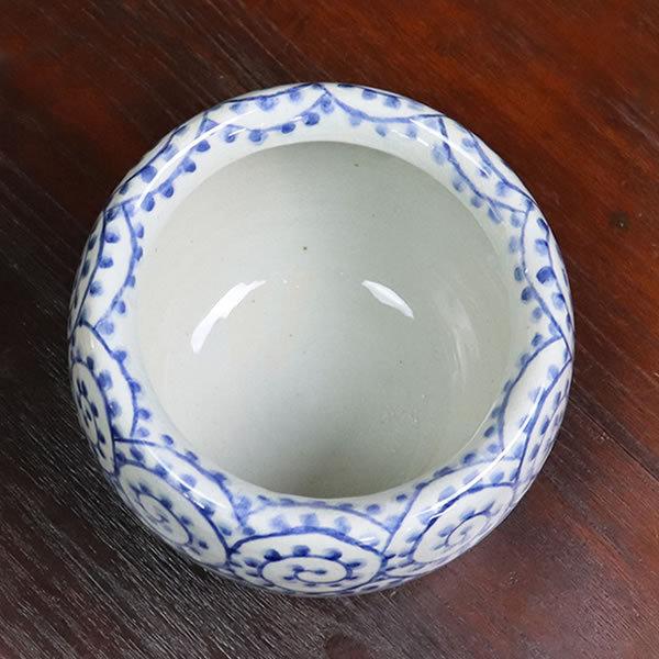 火鉢型ポット 火鉢 陶器 手あぶり 鉢カバー 花器 花入れ フラワー