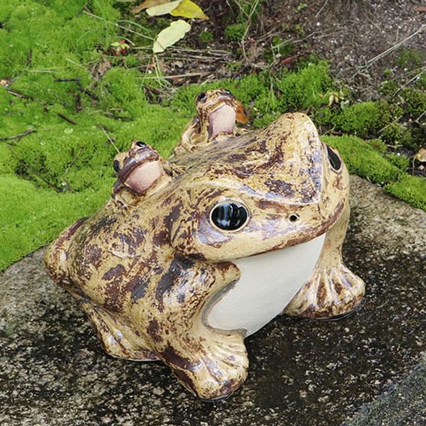 信楽焼 蛙 置物 かえる 陶器 縁起物 かわいい カエル おしゃれ ギフト