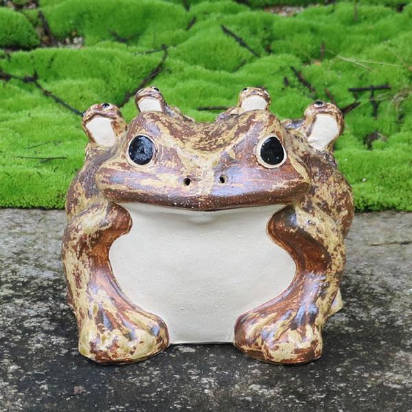 信楽焼 蛙 置物 かえる 陶器 縁起物 かわいい カエル おしゃれ ギフト