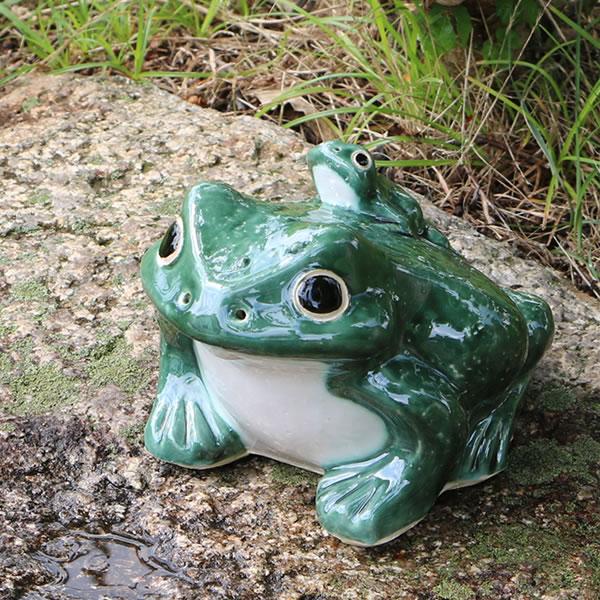 信楽焼 蛙 置物 かえる 陶器 縁起物 かわいい カエル おしゃれ ギフト