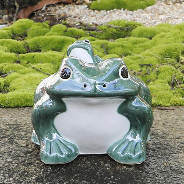 信楽焼 蛙 置物 かえる 陶器 縁起物 かわいい カエル おしゃれ ギフト