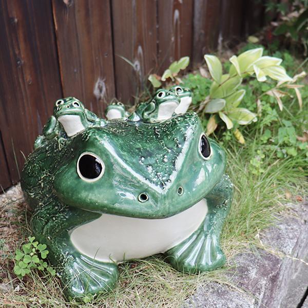 信楽焼 蛙 置物 かえる 陶器 縁起物 かわいい カエル おしゃれ ギフト