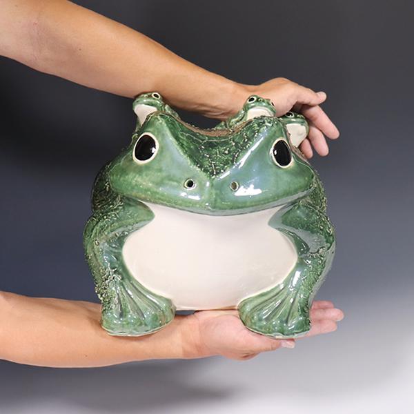 信楽焼 蛙 置物 かえる 陶器 縁起物 かわいい カエル おしゃれ ギフト