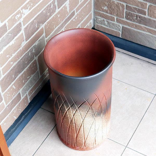 傘立て 陶器 おしゃれ 信楽焼 かさたて 和風 傘入れ モダン 玄関 新築