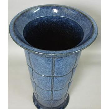 信楽焼】傘立てナマコブルー