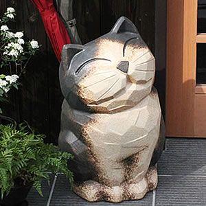 傘立て 陶器 信楽焼 おしゃれ 黒 ネコ ねこ 猫 傘入れ モダン シンプル 玄関 和風 新築祝 ギフト 開店祝 黒猫傘立て kt-0251