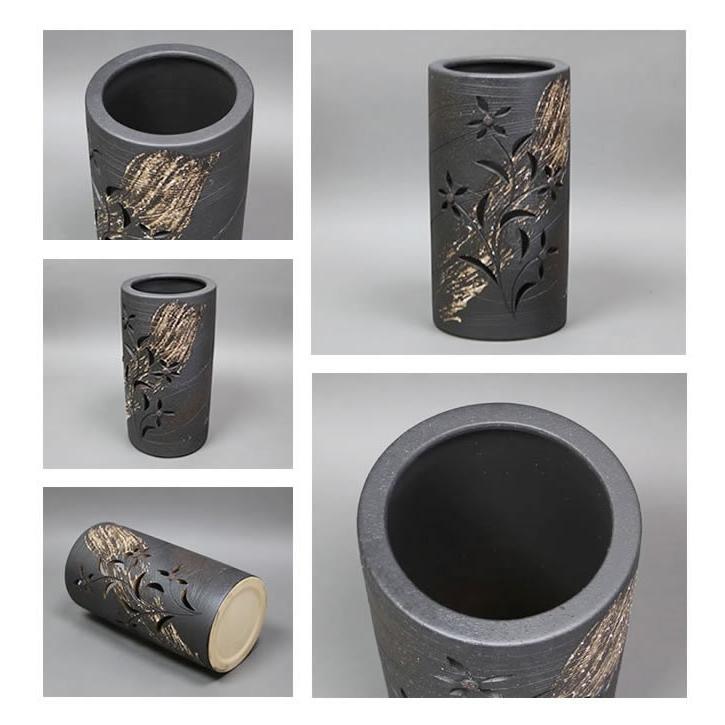 傘立て 陶器 おしゃれ 信楽焼 かさたて 和風 傘入れ モダン 黒 傘立て 陶器 おしゃれ 信楽焼 かさたて 和風 傘入れ モダン 黒