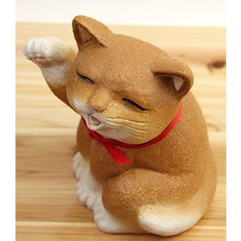 信楽焼 可愛い表情の猫おきもの ねこ 陶器ネコ ねこ置物 焼き物 ギフト