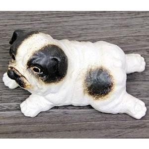 信楽焼 ブルドック仔犬 ひょうきんな陶器イヌ 。犬置物 ブルドッグ
