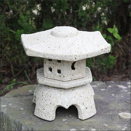 信楽焼 8号六角雪見灯籠お庭 燈籠 和風 和 日本 美 癒しとうろう 灯篭