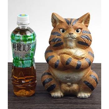 信楽焼 猫 置物 可愛い 陶器 ネコ ねこ 置物 しがらき インテリア