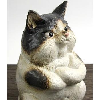 11%OFFクーポン配布中】信楽焼 猫 置物 可愛い 陶器 ネコ ねこ 置物 し