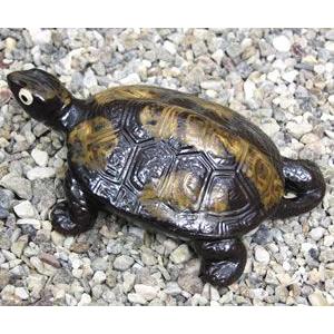 信楽焼 8号福亀 おきもの 長寿にご利益がある亀 縁起物のかめ 置物