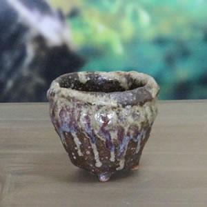 ブランド登録なし - 信楽焼 山野草鉢 手づくり 山草鉢  鉢 山草 鉢 蘚苔玉やき 手作り  sa-0282 植木鉢-園芸用品