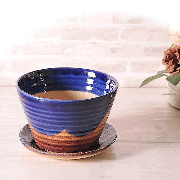 信楽焼 植木鉢の受け皿 鉢皿 丸型 直径15cm プレート 陶器 おしゃれ