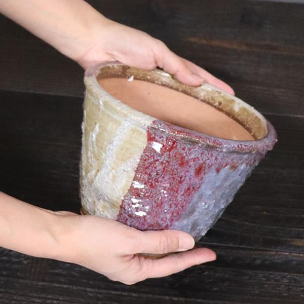 山野草鉢 信楽焼 手づくり 山草鉢 鉢 山草 コケ玉 手作り 植木鉢 陶器