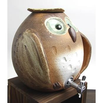 信楽焼 フクロウ焼酎サーバー 陶器 ふくろう焼酎サーバー 焼酎サーバー