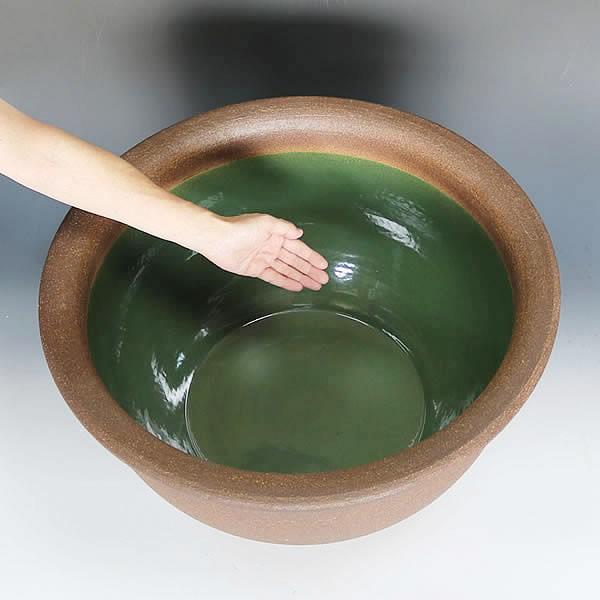 信楽焼 睡蓮鉢 メダカ鉢 おしゃれ めだか鉢 陶器 水鉢 ビオトープ