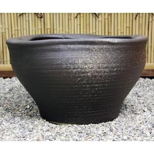 信楽焼 睡蓮鉢 メダカ鉢 おしゃれ めだか鉢 陶器 水鉢 ビオトープ