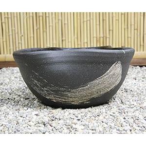 信楽焼 なまこ釉 雷紋 十角火鉢 W44cm 睡蓮鉢 メダカ鉢 昭和レトロ 漏無 信楽焼 睡蓮鉢 メダカ鉢 おしゃれ めだか鉢 陶器 水鉢 ビオトープ