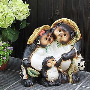 信楽焼 ファミリー狸 たぬき タヌキ 狸 開運 縁起物 可愛い 親子 信楽焼 ファミリー狸 たぬき タヌキ 狸 開運 縁起物 可愛い 親子