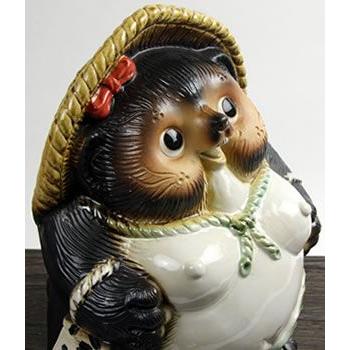 陶器　タヌキ　狸　たぬき　置物　縁起物　オブジェ　和風 信楽焼 たぬき 陶器 置物 縁起物 オブジェ