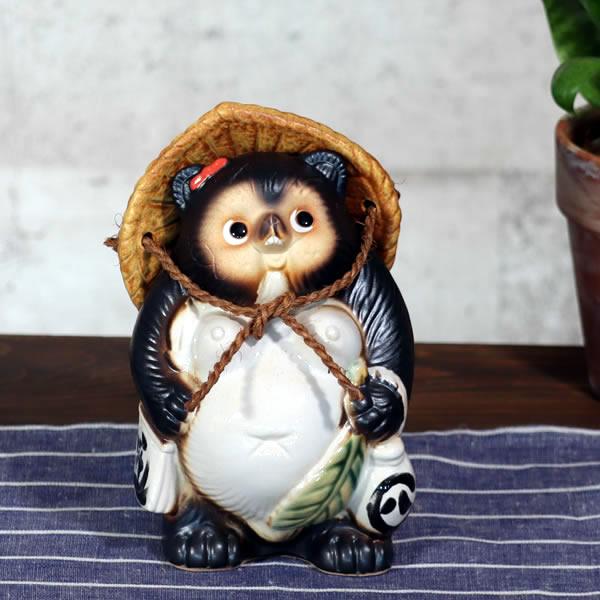 信楽焼 狸 陶器 たぬき タヌキ 開運 かわいい 和風 商売繁盛 新築祝