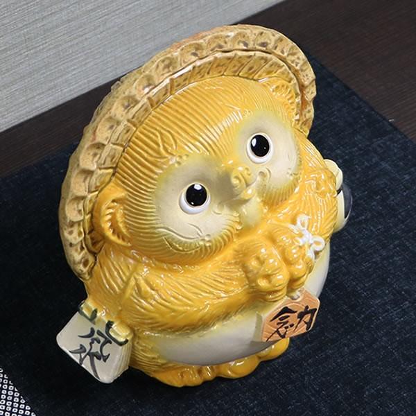 信楽焼 風水狸(黄) たぬき タヌキ 開運 縁起物 可愛い 陶器 商売 信楽焼 風水狸(黄) たぬき タヌキ 開運 縁起物 可愛い 陶器 商売