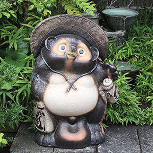 信楽焼 30号古信楽風福ひねり狸 たぬき タヌキ 開運 縁起物 可愛い 
