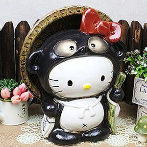 信楽焼 ハローキティ狸(大) たぬき タヌキ 開運 縁起物 可愛い 信楽焼 ハローキティ狸(大) たぬき タヌキ 開運 縁起物 可愛い