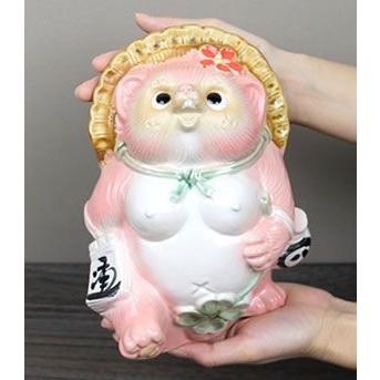 信楽焼 狸 置物（招福狸）高さ約60cm 女の子　商売繁盛　縁起物 信楽焼 狸 置物（招福狸）高さ約60cm 女の子 商売繁盛 縁起物