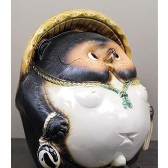 信楽焼 10号丸福狸 たぬき タヌキ 狸 開運 縁起物 可愛い 陶器 商売