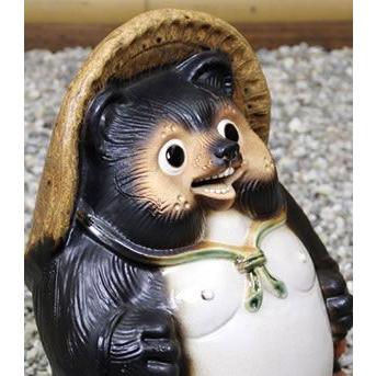 信楽焼 16号笑福狸 たぬき タヌキ 開運 縁起物 可愛い 陶器 商売繁盛