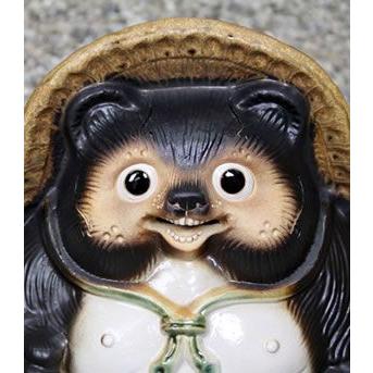 信楽焼 16号笑福狸 たぬき タヌキ 開運 縁起物 可愛い 陶器 商売繁盛