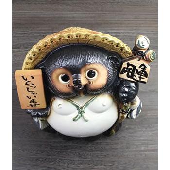 信楽焼 11号表札狸 名前入れ 狸 福を呼ぶ縁起物 たぬき タヌキ 陶器